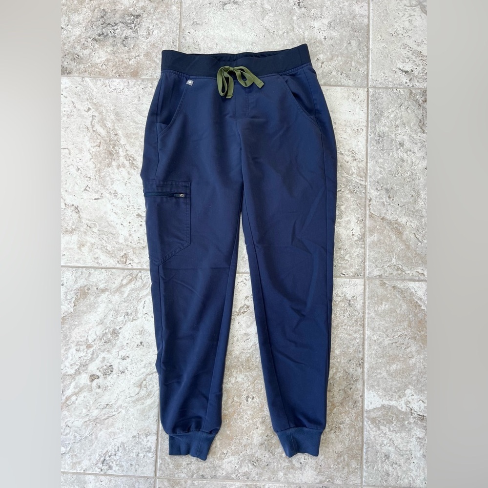 FIGS Zamora Jogger Scrub Pants Limited Edition Quiet Navy Blue (PO #2187), XS